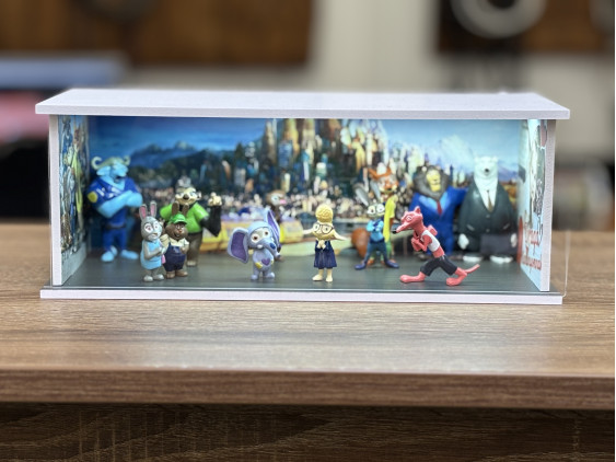 Zootropolis téma + Karakterek dioráma, LED világítással