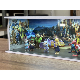 Zootropolis téma + Karakterek dioráma, LED világítással