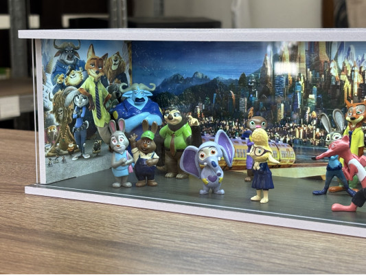 Zootropolis téma + Karakterek dioráma, LED világítással