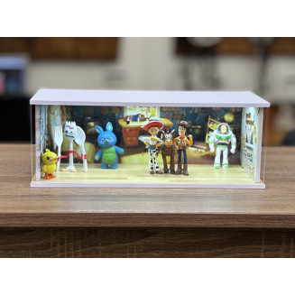 Toy Story téma + Karakterek dioráma, LED világítással